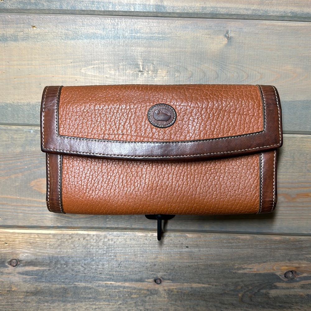 REDUCED PRICE - Dooney & Burke Vintage Genuine Brown Leather Wallet